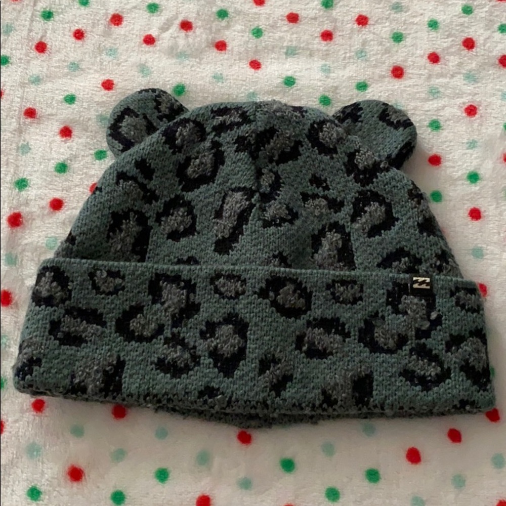 Billabong Cheetah Print Beanie
